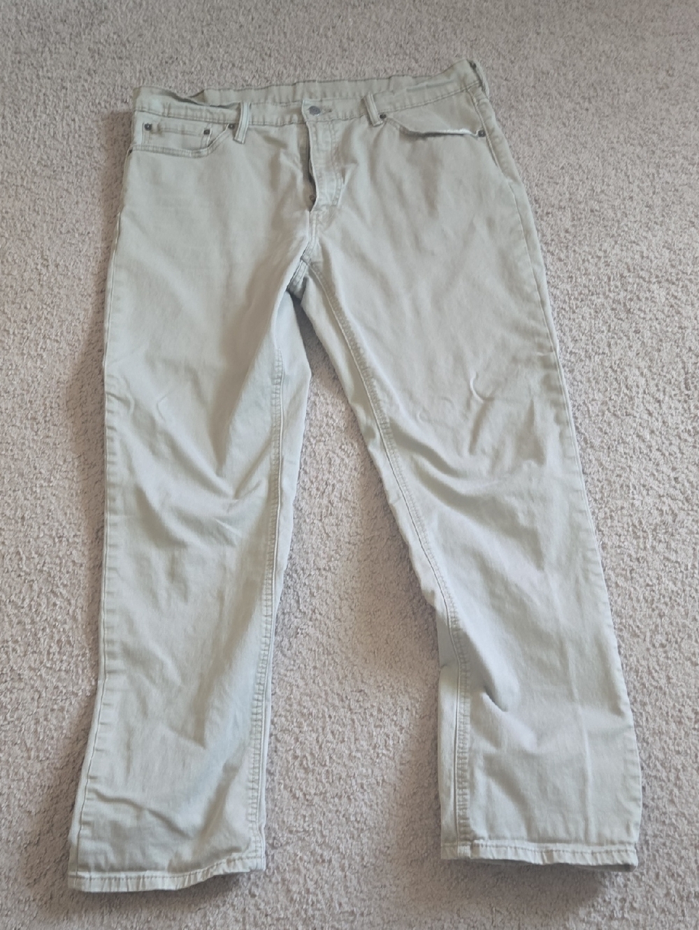 Levi's Men's Straight Jeans in Light Beige
